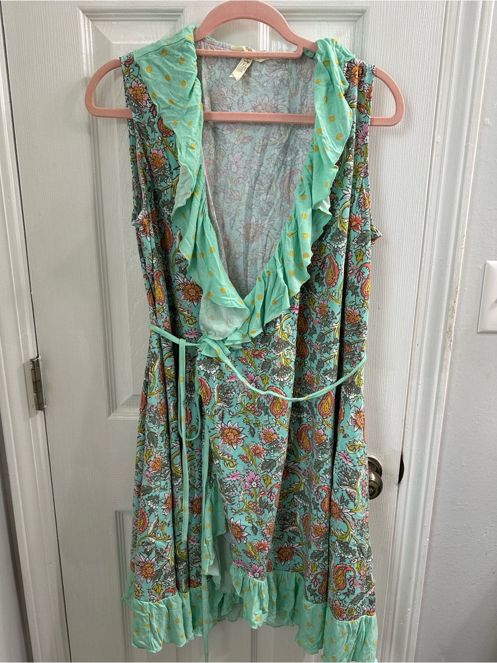 Matilda Jane Mint Floral Wrap Dress